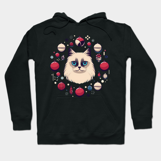 Ragdoll Cat Xmas  Ornament, Love Cats Hoodie by logiamerch