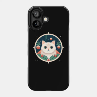 Scottish Fold Cat Xmas Ornament, Love Cats Phone Case