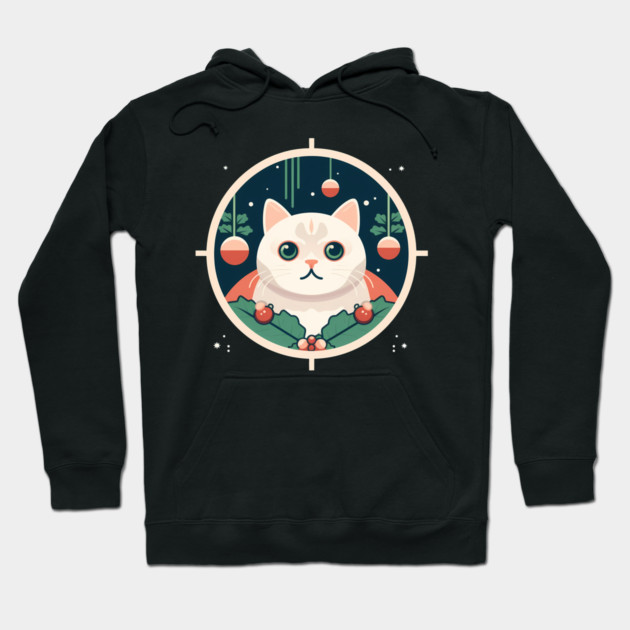 Scottish Fold Cat Xmas Ornament, Love Cats Hoodie by logiamerch