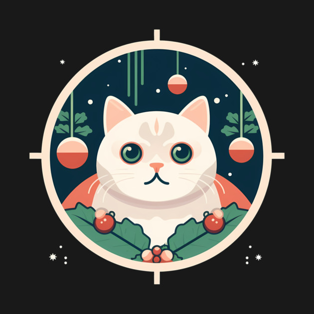 Scottish Fold Cat Xmas Ornament, Love Cats by logiamerch