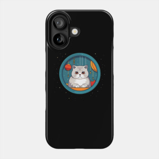 Scottish Fold Cat Xmas Ornament, Love Cats Phone Case
