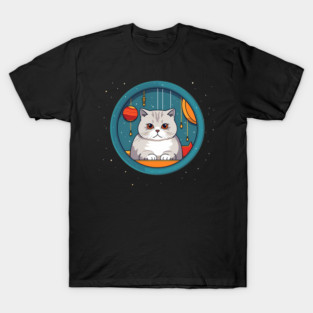 Scottish Fold Cat Xmas Ornament, Love Cats T-Shirt