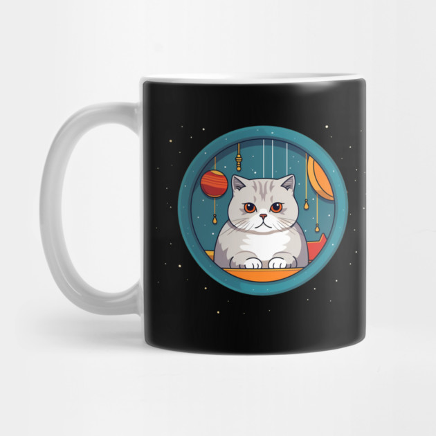 Scottish Fold Cat Xmas Ornament, Love Cats by logiamerch