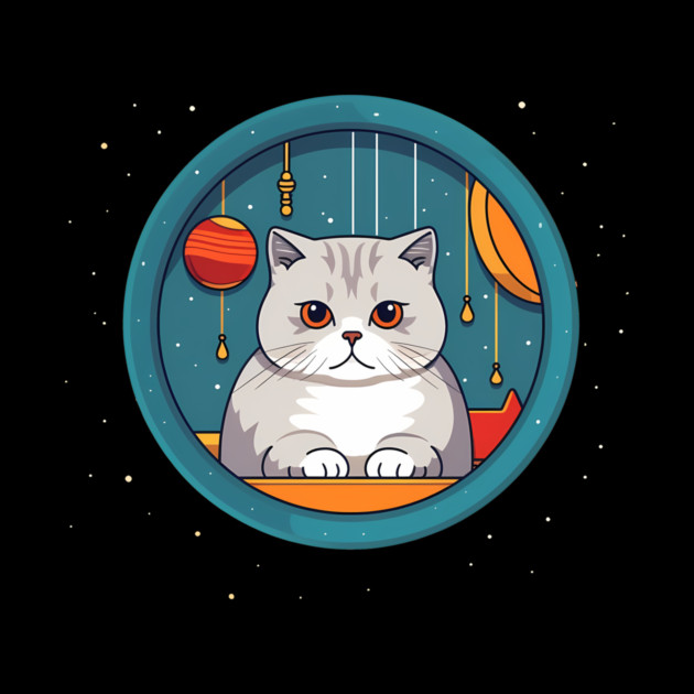 Scottish Fold Cat Xmas Ornament, Love Cats by logiamerch