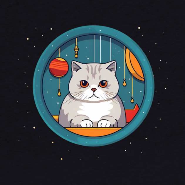 Scottish Fold Cat Xmas Ornament, Love Cats by logiamerch