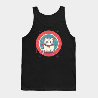 Scottish Fold Cat Xmas Ornament, Love Cats Tank Top