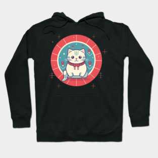 Scottish Fold Cat Xmas Ornament, Love Cats Hoodie
