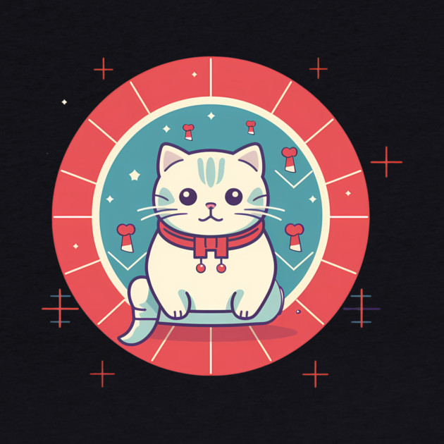 Scottish Fold Cat Xmas Ornament, Love Cats by logiamerch