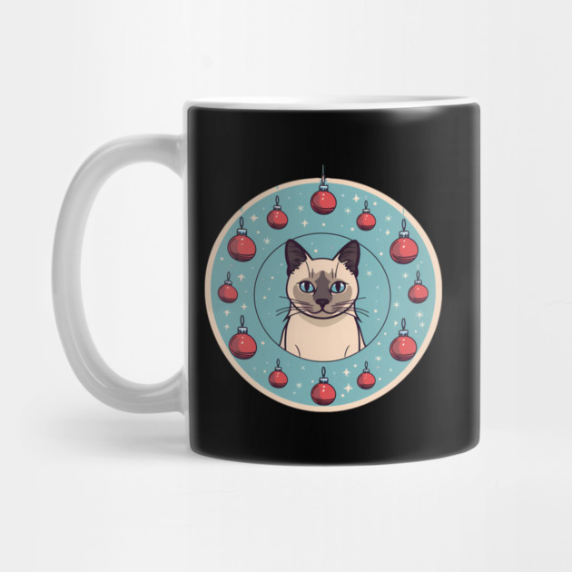 Siamese Cat Xmas Ornament, Love Cats by logiamerch