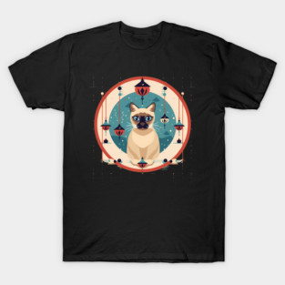 Siamese Cat Xmas Ornament, Love Cats T-Shirt
