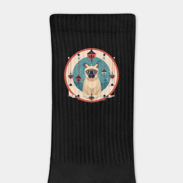 Siamese Cat Xmas Ornament, Love Cats by logiamerch