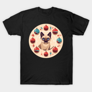Siamese Cat Xmas Ornament, Love Cats T-Shirt