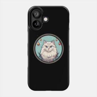 Siberian Cat Xmas Ornament, Love Cats Phone Case