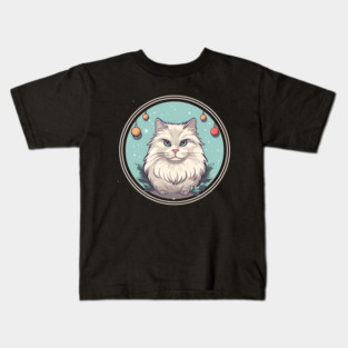 Siberian Cat Xmas Ornament, Love Cats Kids T-Shirt