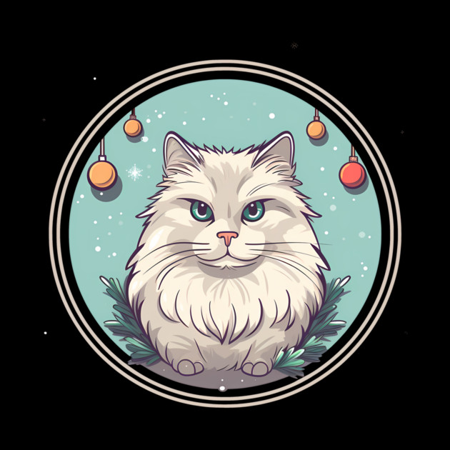 Siberian Cat Xmas Ornament, Love Cats by logiamerch