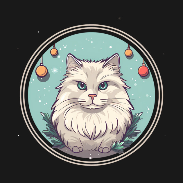 Siberian Cat Xmas Ornament, Love Cats by logiamerch