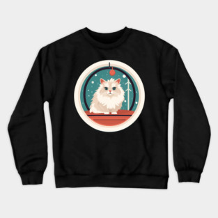 Siberian Cat Xmas Ornament, Love Cats Crewneck Sweatshirt