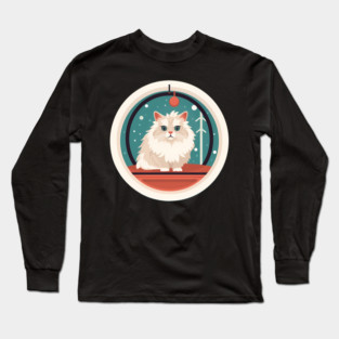 Siberian Cat Xmas Ornament, Love Cats Long Sleeve T-Shirt