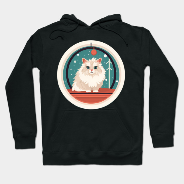 Siberian Cat Xmas Ornament, Love Cats Hoodie by logiamerch