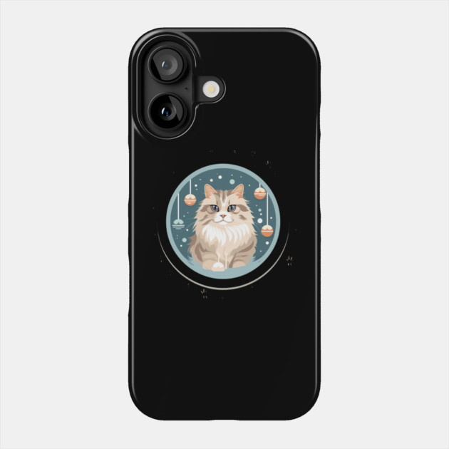 Siberian Cat Xmas Ornament, Love Cats Phone Case by logiamerch