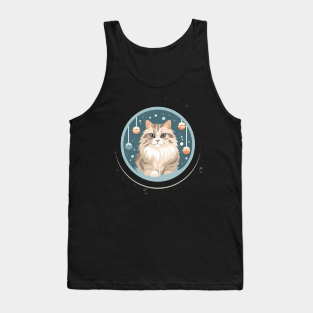 Siberian Cat Xmas Ornament, Love Cats Tank Top by logiamerch