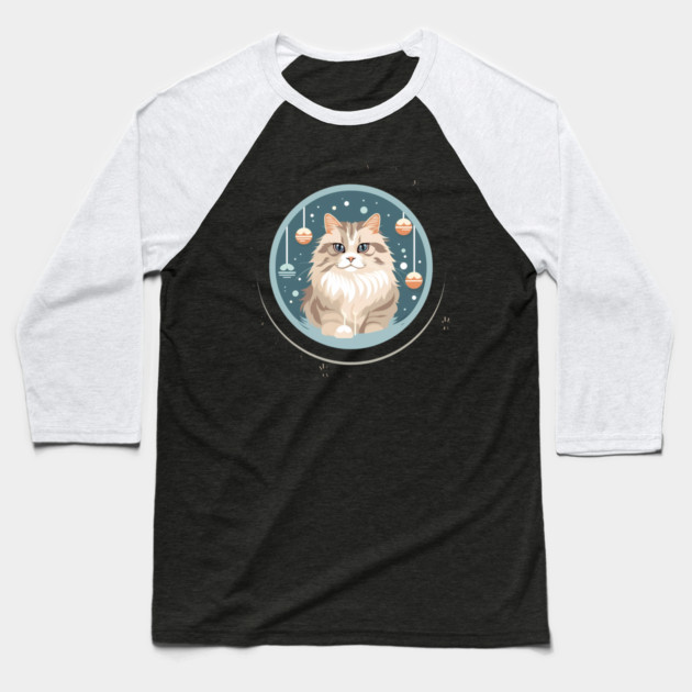 Siberian Cat Xmas Ornament, Love Cats Baseball T-Shirt by logiamerch