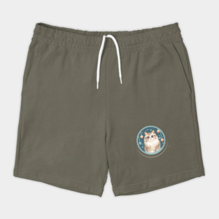 Siberian Cat Xmas Ornament, Love Cats Shorts