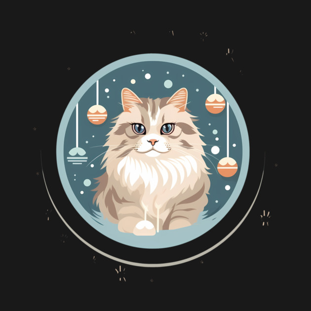 Siberian Cat Xmas Ornament, Love Cats by logiamerch