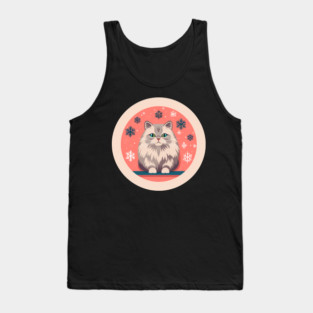 Siberian Cat Xmas Ornament, Love Cats Tank Top