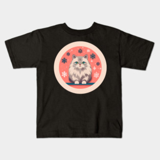 Siberian Cat Xmas Ornament, Love Cats Kids T-Shirt