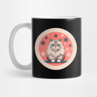 Siberian Cat Xmas Ornament, Love Cats Mug