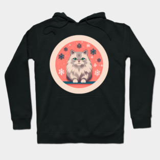Siberian Cat Xmas Ornament, Love Cats Hoodie