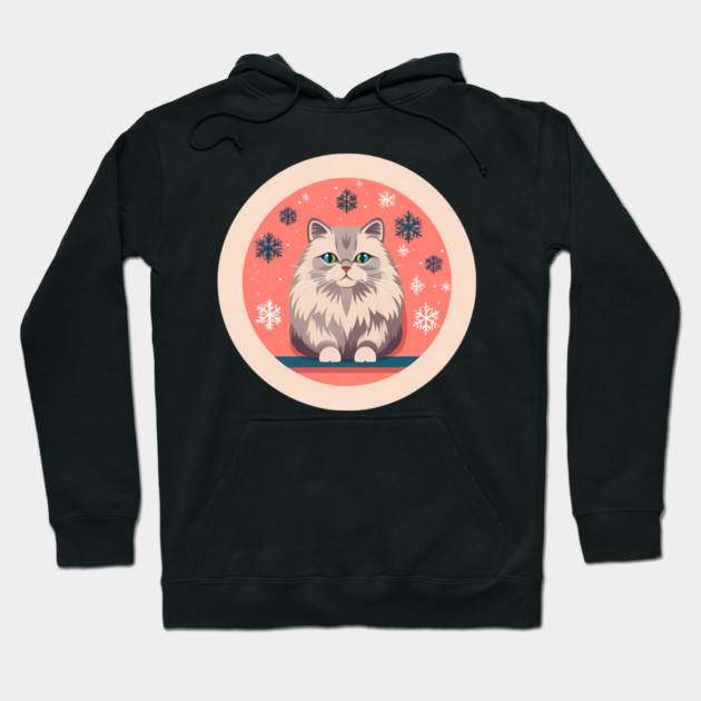 Siberian Cat Xmas Ornament, Love Cats Hoodie by logiamerch