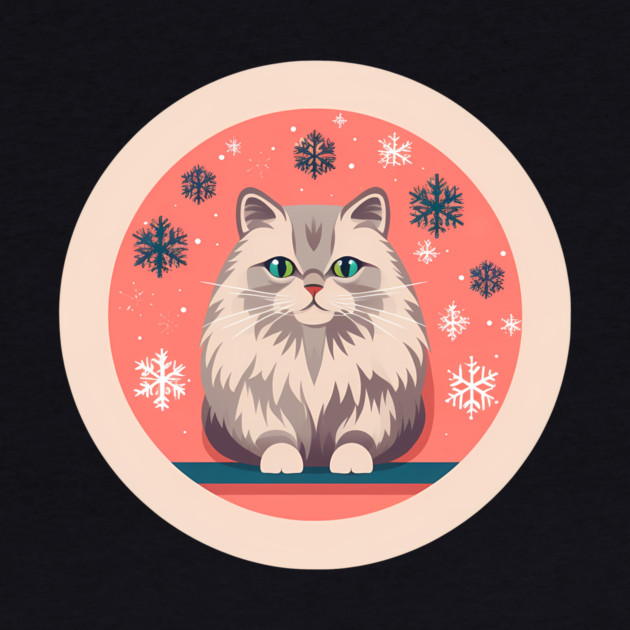 Siberian Cat Xmas Ornament, Love Cats by logiamerch