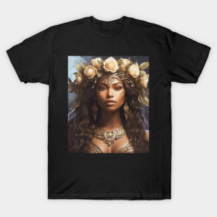 A Powerful Beautiful Woman Warrior T-Shirt