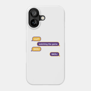 Vikings WYD Text Phone Case