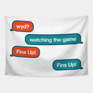 Dolphins WYD Text Tapestry