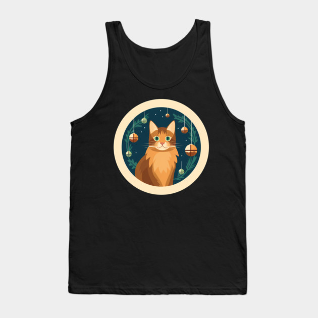 Somali Cat Xmas Ornament, Love Cats Tank Top by logiamerch