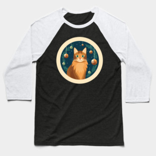 Somali Cat Xmas Ornament, Love Cats Baseball T-Shirt