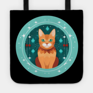 Somali Cat Xmas Ornament, Love Cats Tote