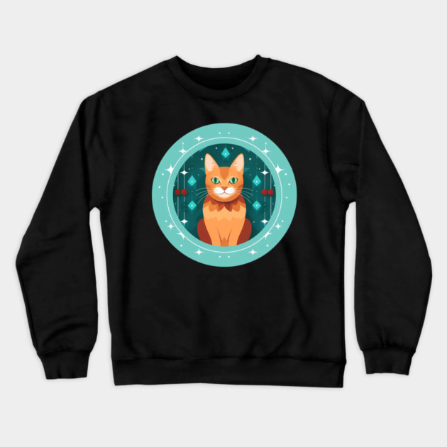 Somali Cat Xmas Ornament, Love Cats Crewneck Sweatshirt by logiamerch