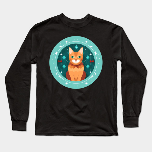 Somali Cat Xmas Ornament, Love Cats Long Sleeve T-Shirt by logiamerch