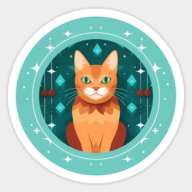 Somali Cat Xmas Ornament, Love Cats Magnet by logiamerch