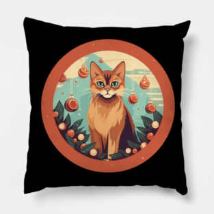 Somali Cat Xmas Ornament, Love Cats Pillow