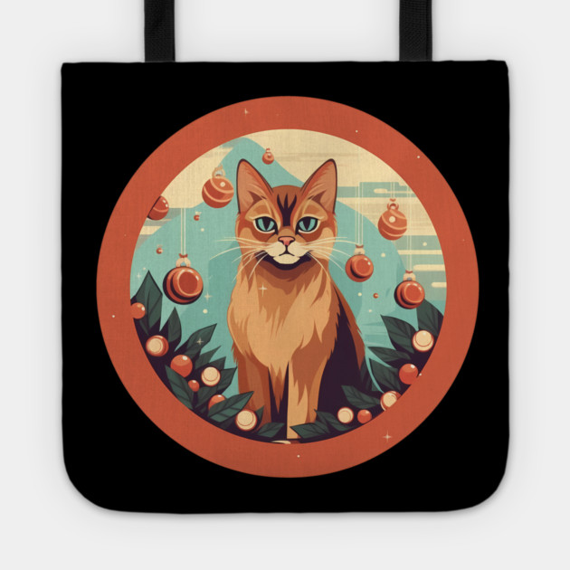 Somali Cat Xmas Ornament, Love Cats Tote by logiamerch
