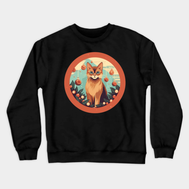 Somali Cat Xmas Ornament, Love Cats Crewneck Sweatshirt by logiamerch