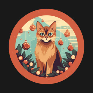 Somali Cat Xmas Ornament, Love Cats T-Shirt