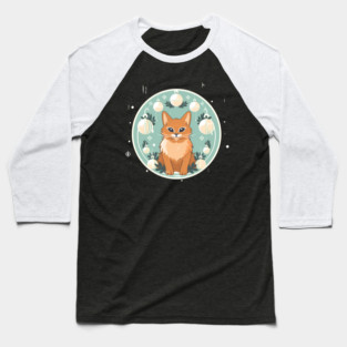 Somali Cat Xmas Ornament, Love Cats Baseball T-Shirt