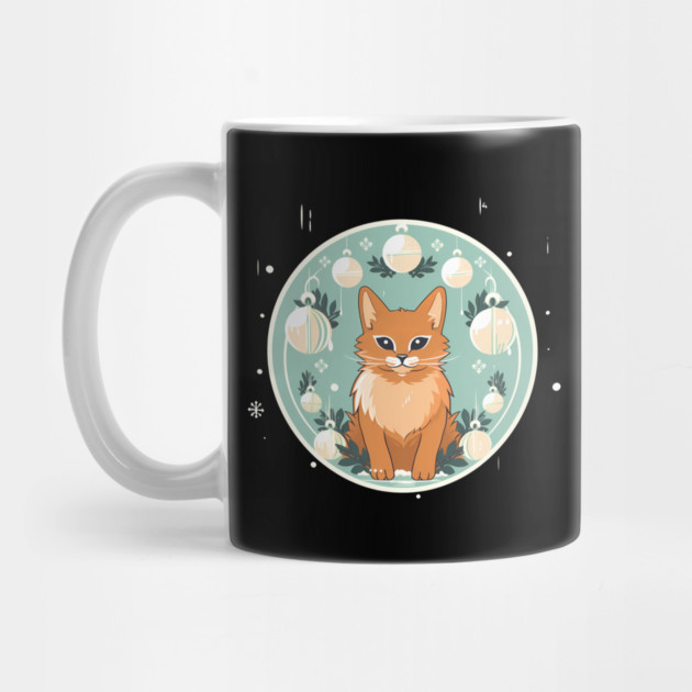 Somali Cat Xmas Ornament, Love Cats by logiamerch