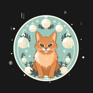 Somali Cat Xmas Ornament, Love Cats T-Shirt